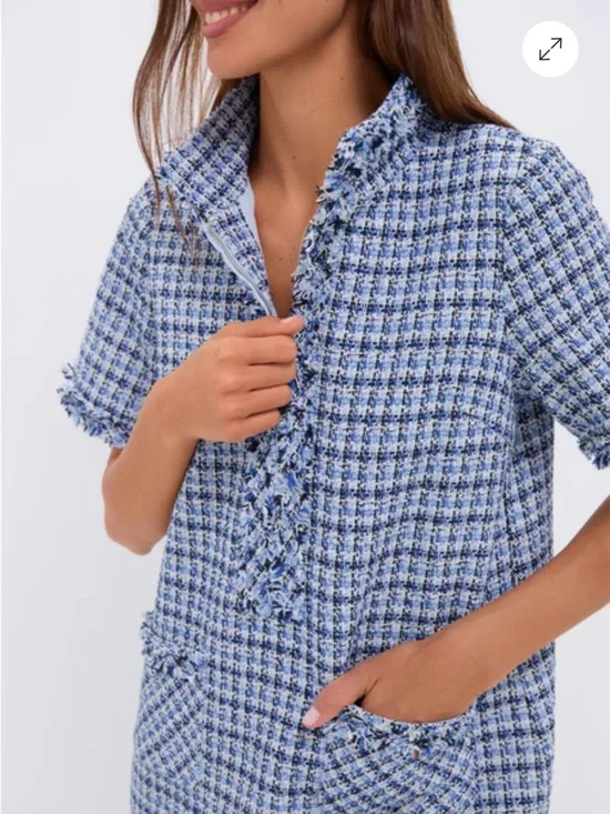 Tuckernuck Blue Multi-Tweed Ophelia Dress - Picture 3 of 3